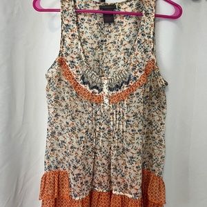 Boho embellished tank